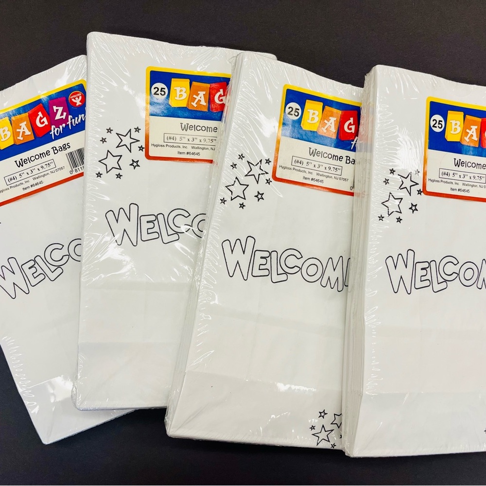 White Welcome Bags